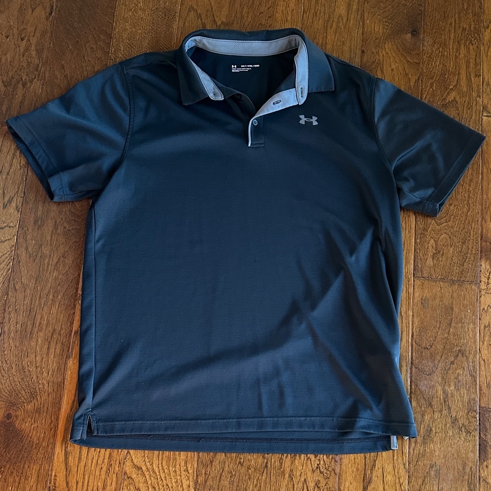 Under Armour Men's black  Polo Shirt- 2XLT